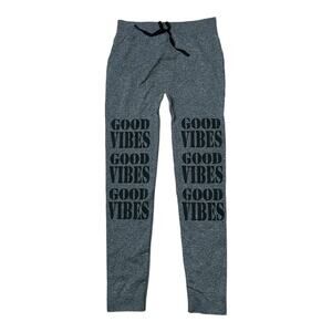 OPPA! Grey Leggings Good Vibes Gray Large / XL